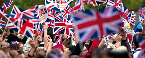 Olympics British Flag Waving