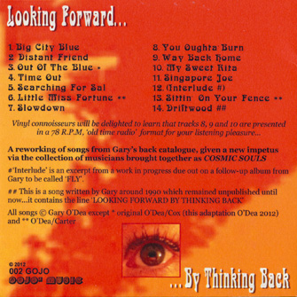 Looking Forward By Thinking Back - Back Cover